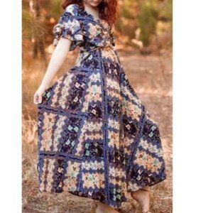 Boho Patchwork Maxi Dress